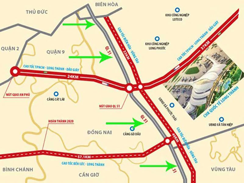Quy hoạch toàn tuyến Quốc Lộ 51