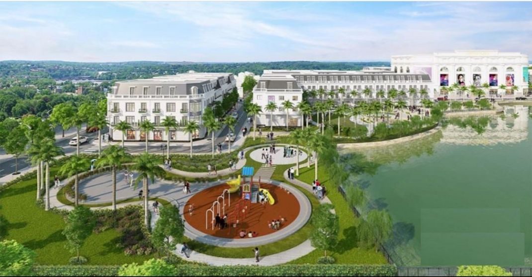 Công viên xanh tại Vincom Shophouse Yên Bái