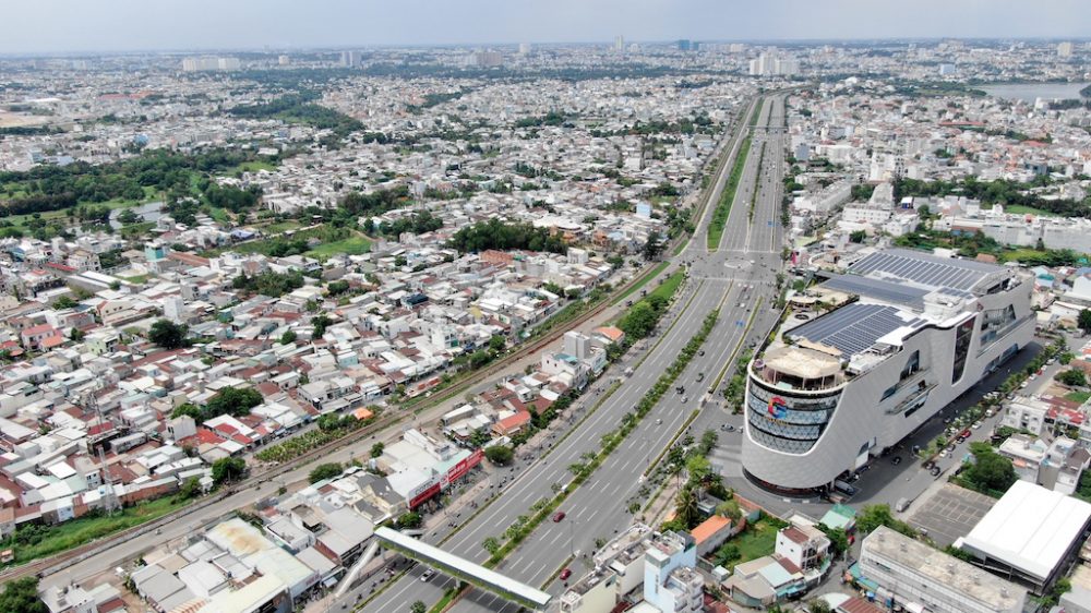 Sơ đồ đường vành đai 2, TPHCM đoạn màu xanh dài 2,7km nối đường Phạm Văn Đồng với quốc lộ 1A