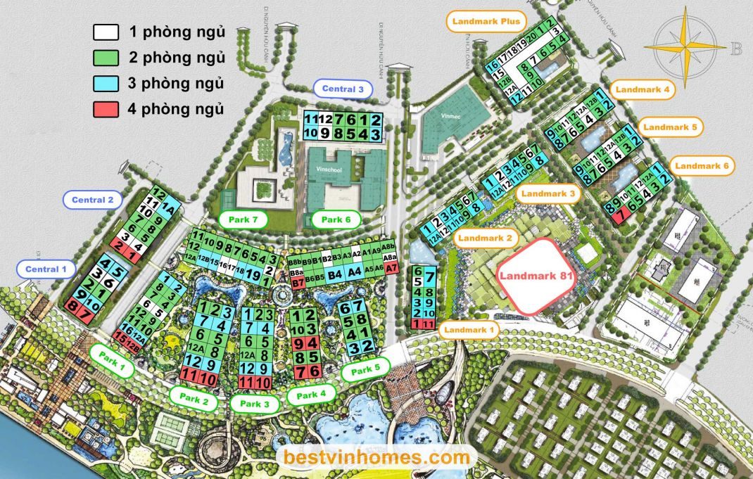 Bản đồ vị trí dự án Vinhomes Central Park Nguyễn Hữu Cảnh
