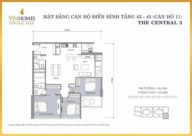 Thông tin tổng quan tòa The Central 3 - Vinhomes Central Park 