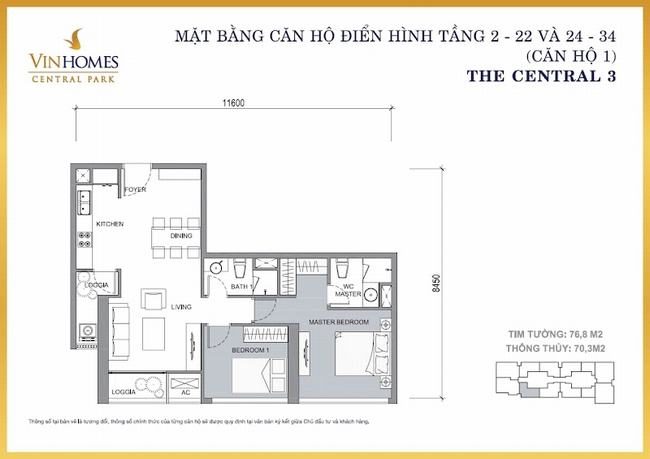 Thông tin tổng quan tòa The Central 3 - Vinhomes Central Park 