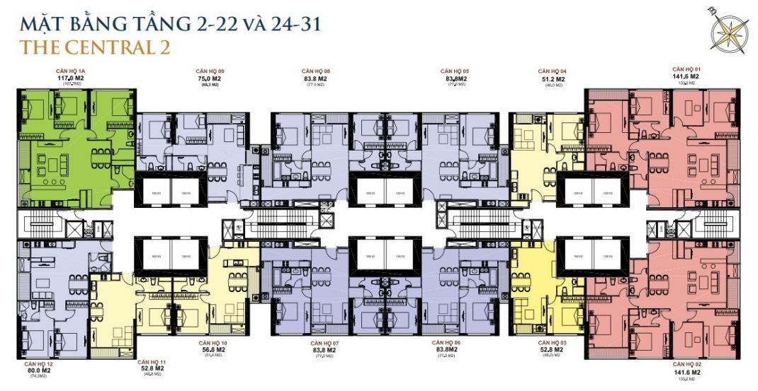 Thông tin tổng quan dự án Căn hộ The Central 2 - Vinhomes Central Park