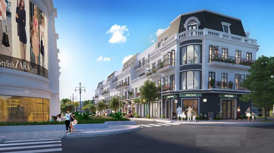 Phối cảnh Shophouse dự án Phối cảnh Shophouse dự án
