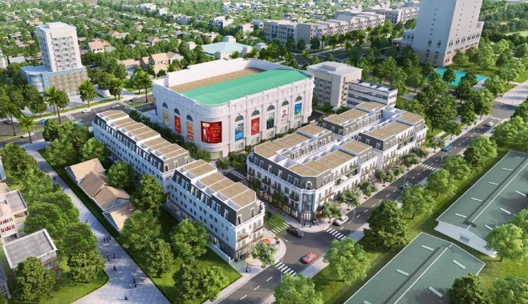 Phối cảnh thiết kế tổng thể dự án Vincom Shophouse Cà Mau Phối cản Phối cảnh thiết kế tổng thể dự án Vincom Shophouse Cà Mauh thiết kế tổng thể dự án Vincom Shophouse Cà Mau