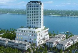 Phối cảnh tổ hợp trung tâm thương mại, khách sạn và nhà phố Vincom Shophouse Quảng Bình
