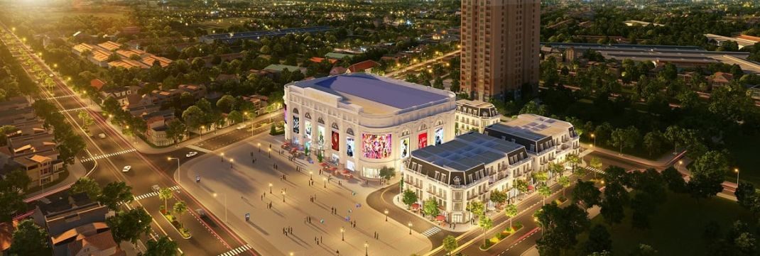 Phối cảnh tổng thể Vincom Shophouse Dĩ An được Vingroup triển khai