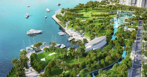 Công viên ven sông Vinhomes Central Park - hệ sinh thái nhiều cảnh quan đặc sắc.