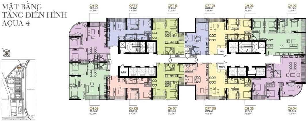 Cái nhìn trọn vẹn về tòa Aqua 4 Vinhomes Golden River