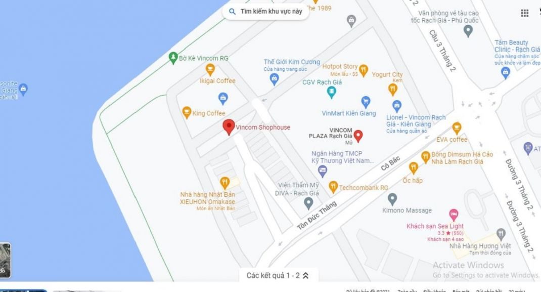Vị trí khu nhà phố Vincom Shophouse Rạch Giá cận thị, cận giang, cận lộ Vị trí khu nhà phố Vincom Shophouse Rạch Giá cận thị, cận giang, cận lộ