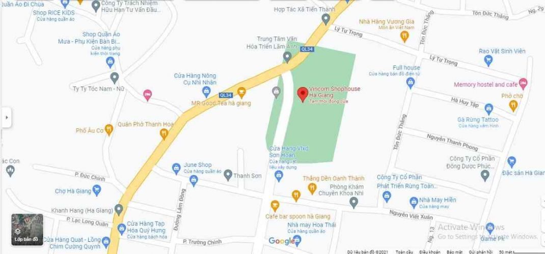 Vincom Shophouse Hà Giang tọa lạc tại vị trí vàng của khu vực Vincom Shophouse Hà Giang tọa lạc tại vị trí vàng của khu vực