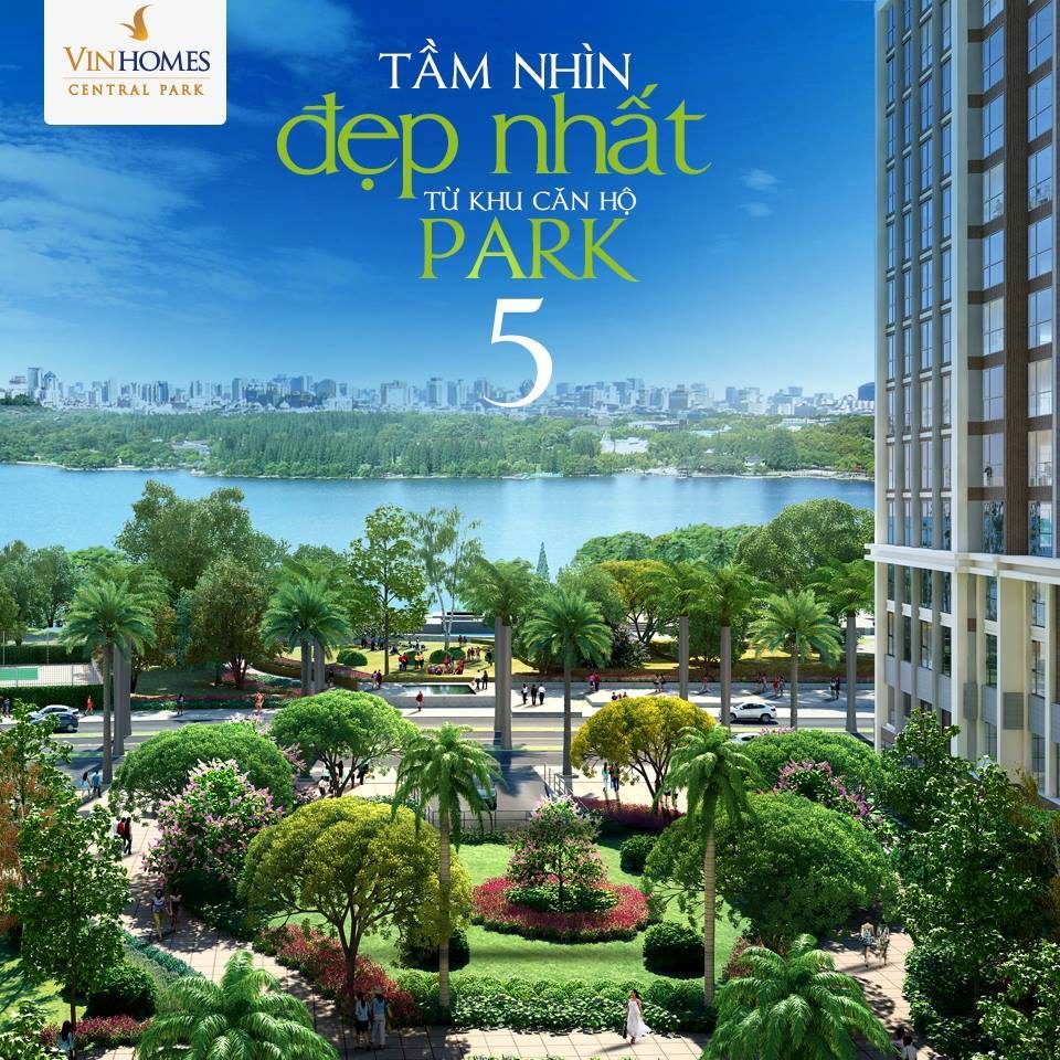 Tầm nhìn đẹp nhất từ căn hộ Park 5 Vinhomes Central Park