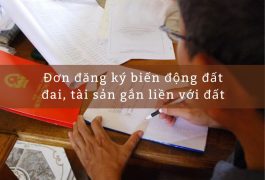 đơn đăng ký biến động đất đai, tài sản gắn liền với đất