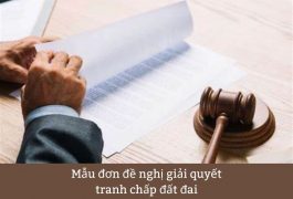 mẫu đơn tranh chấp đất đai