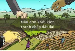 đơn khởi kiện tranh chấp đất đai