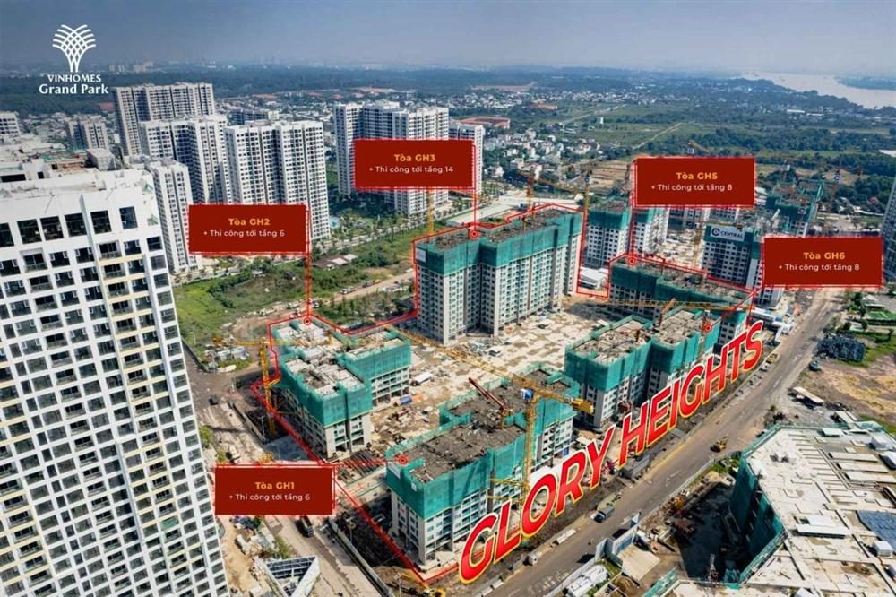 tiến độ dự án Glory Heights -2