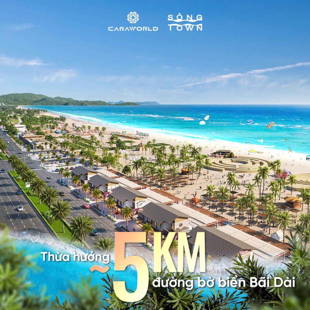 Tiểu khu Ma Rốc Caraworld được hưởng lợi khi nằm trải dài trên 5km đường bờ biển